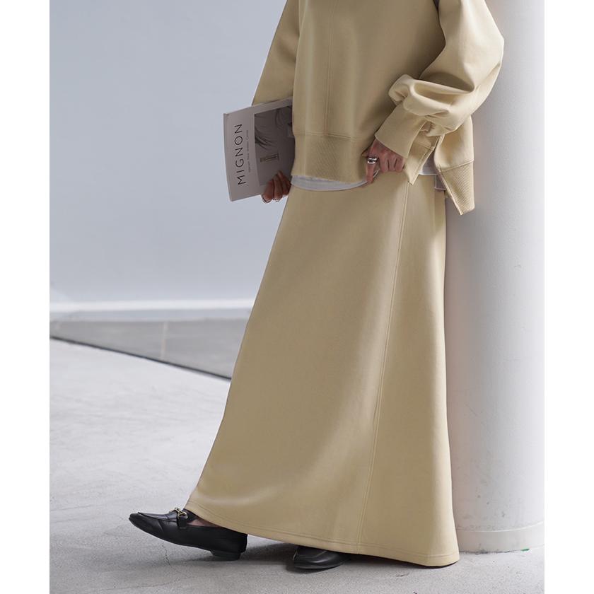 スカート スウェット 別売り セットアップ可 Aライン レディース ロングスカート ボトムス スウェット | HUG.U | 20