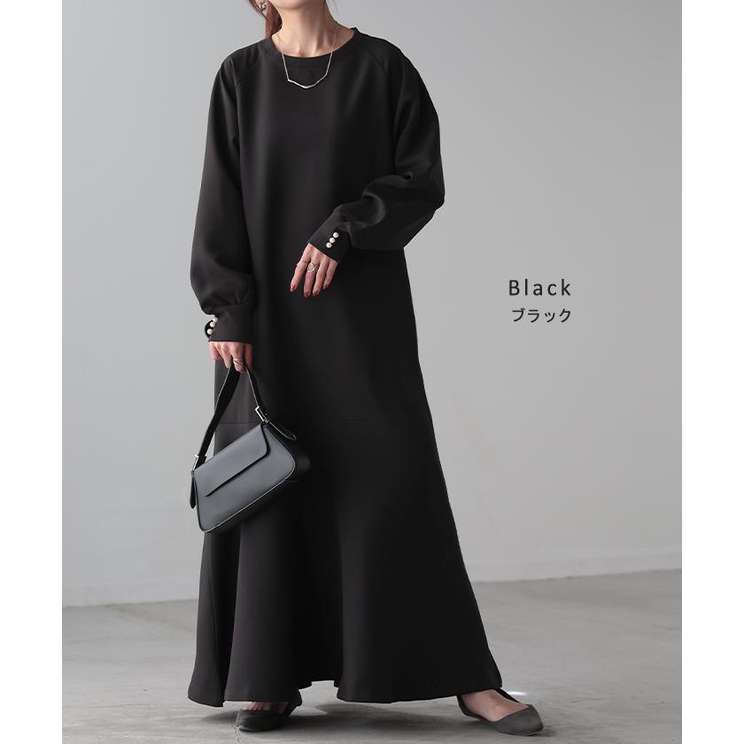 HUG.U（ハグユー） ワンピース パール 長袖 レディース マーメイド