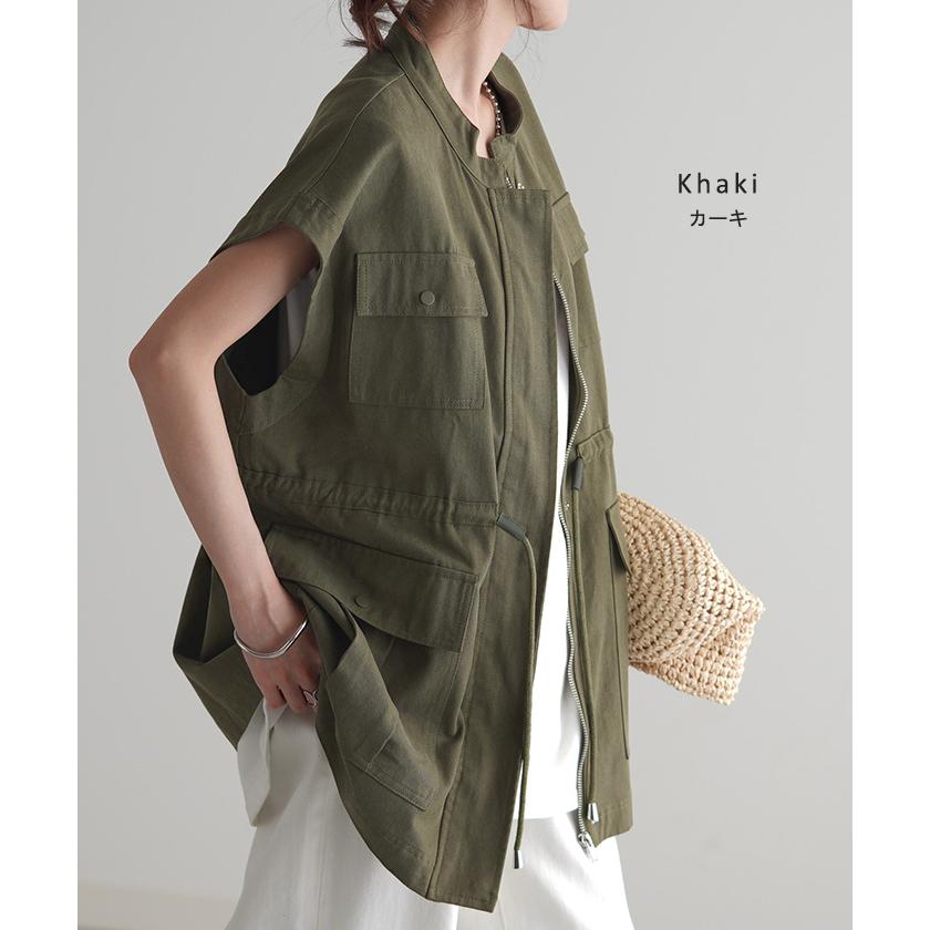 ベスト ジレ レディース トップス ミリタリー ミリタリーベスト ミリタリージレ ワークベスト ワーク | HUG.U | 20