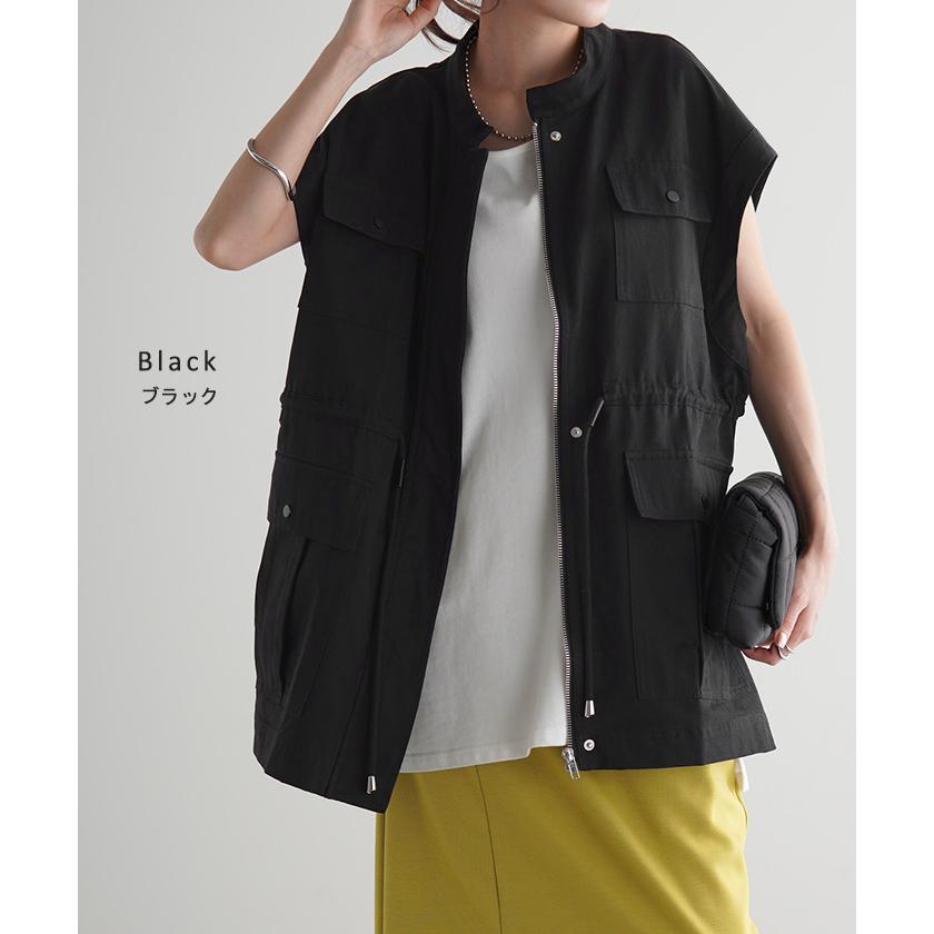 ベスト ジレ レディース トップス ミリタリー ミリタリーベスト ミリタリージレ ワークベスト ワーク | HUG.U | 21