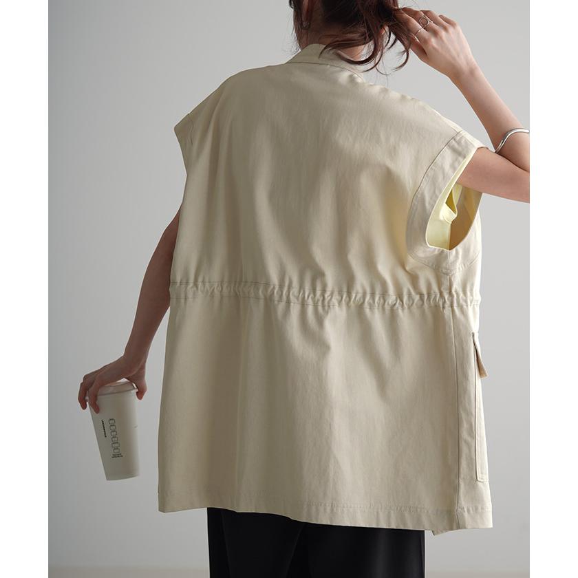 ベスト ジレ レディース トップス ミリタリー ミリタリーベスト ミリタリージレ ワークベスト ワーク | HUG.U | 24