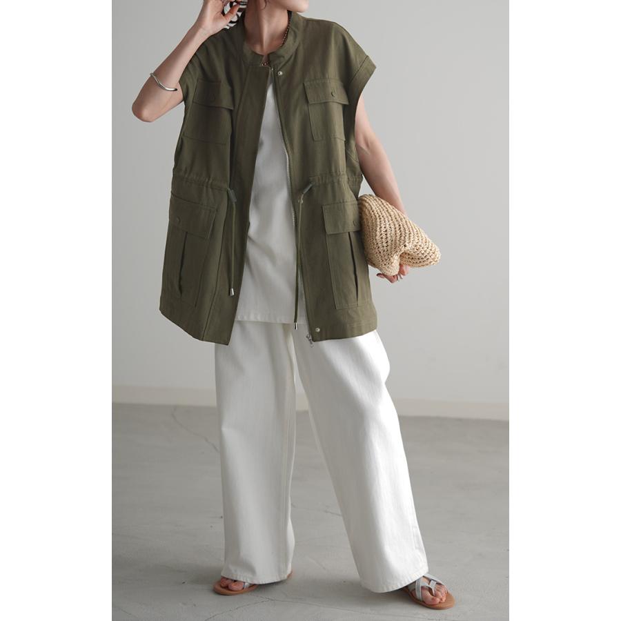 ベスト ジレ レディース トップス ミリタリー ミリタリーベスト ミリタリージレ ワークベスト ワーク | HUG.U | 13