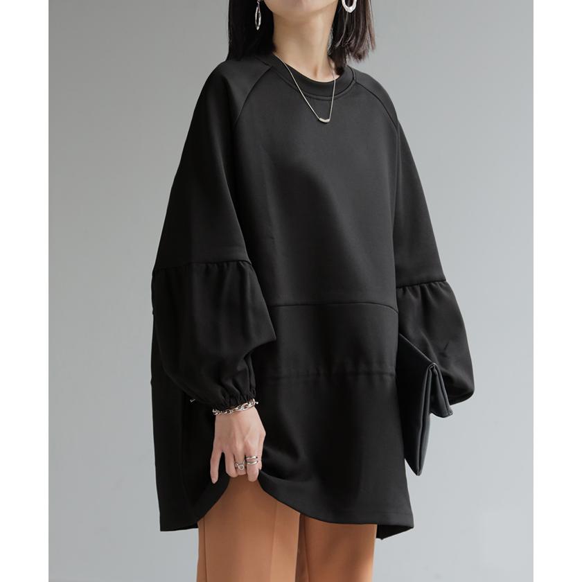 HUG.U（ハグユー） トップス ドロスト チュニック ドッキング プル