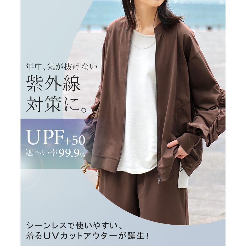 ラッシュガード UVカット 99%以上 水陸両用 上下 2点セット レディース 長袖 トップス アウター パンツ ハーフパンツ 紫外線対策 接触冷感 吸水 速乾 ロング | HUG.U | 07