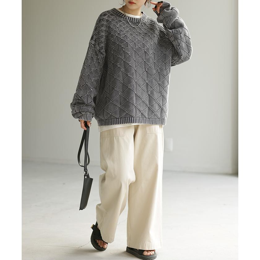 HUG.U ニット 透かし編み トップス レディース プルオーバー 春 HUG.U ニット 透かし編み トップス レディース プルオーバー 春