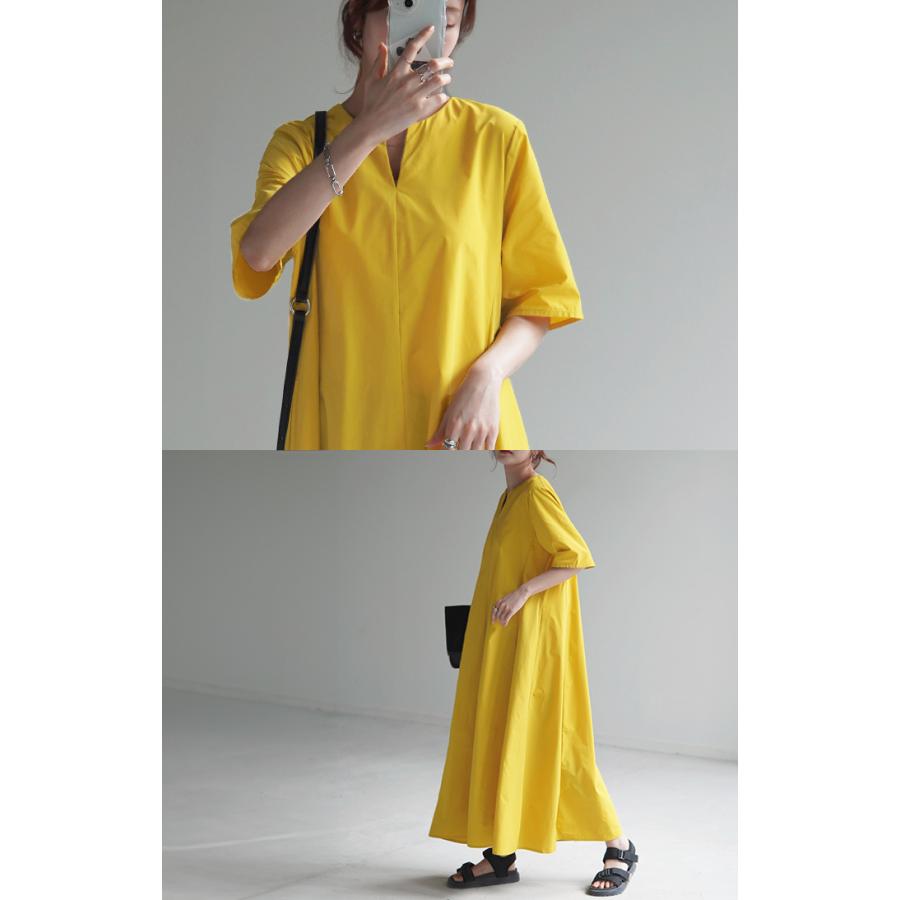 ワンピース 撥水 半袖 レディース ロング ロングワンピース マキシ マキシワンピース Aライン ワンピ 体型カバー | HUG.U | 14