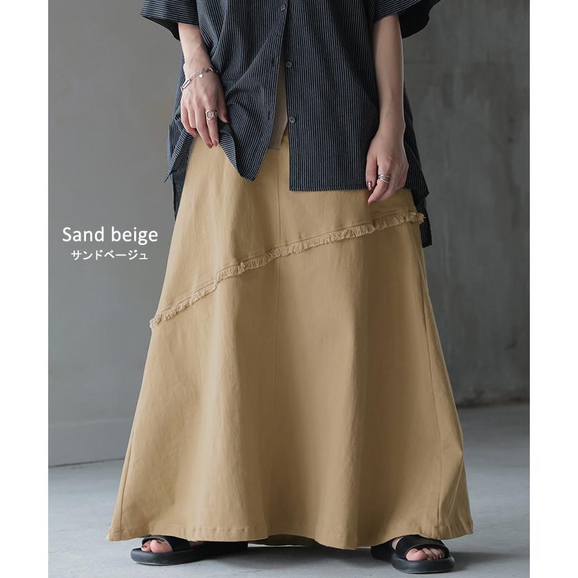 スカート Aライン ラップ チノ チノスカート Aラインスカート レディース フレア フレアスカート ボトムス | HUG.U | 18