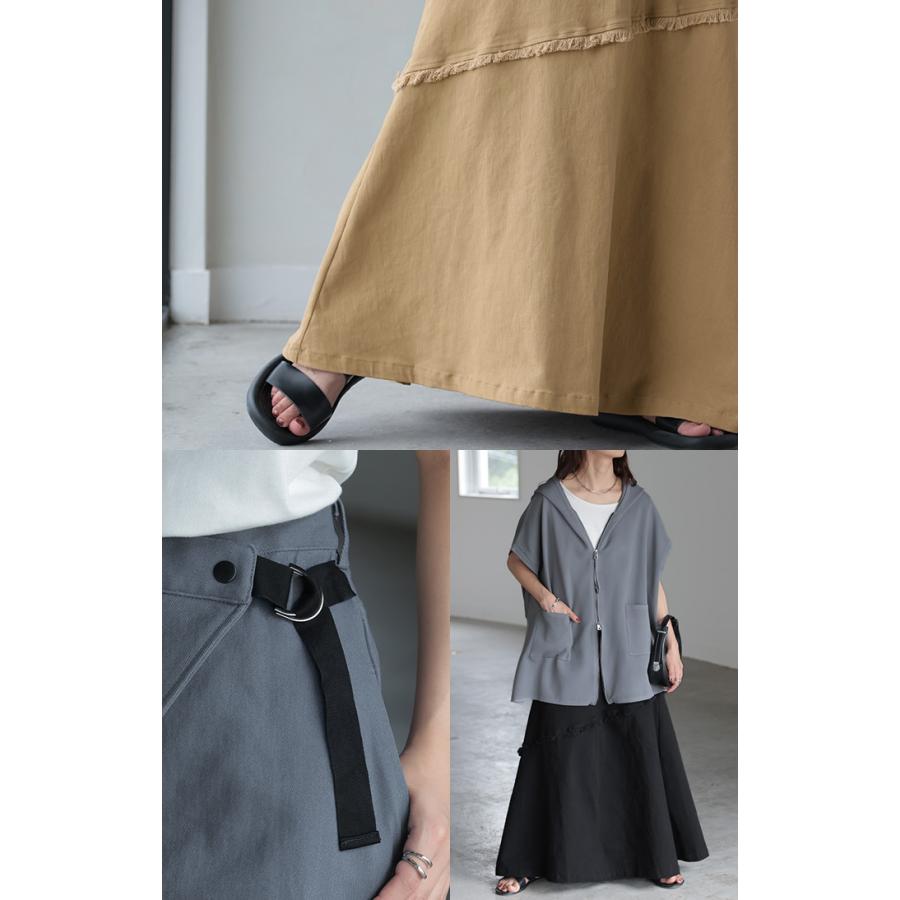 スカート Aライン ラップ チノ チノスカート Aラインスカート レディース フレア フレアスカート ボトムス | HUG.U | 21