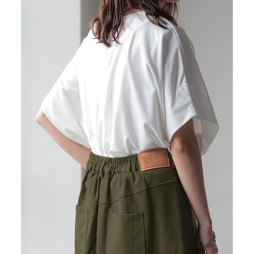 スカート Aライン ラップ チノ チノスカート Aラインスカート レディース フレア フレアスカート ボトムス | HUG.U | 12