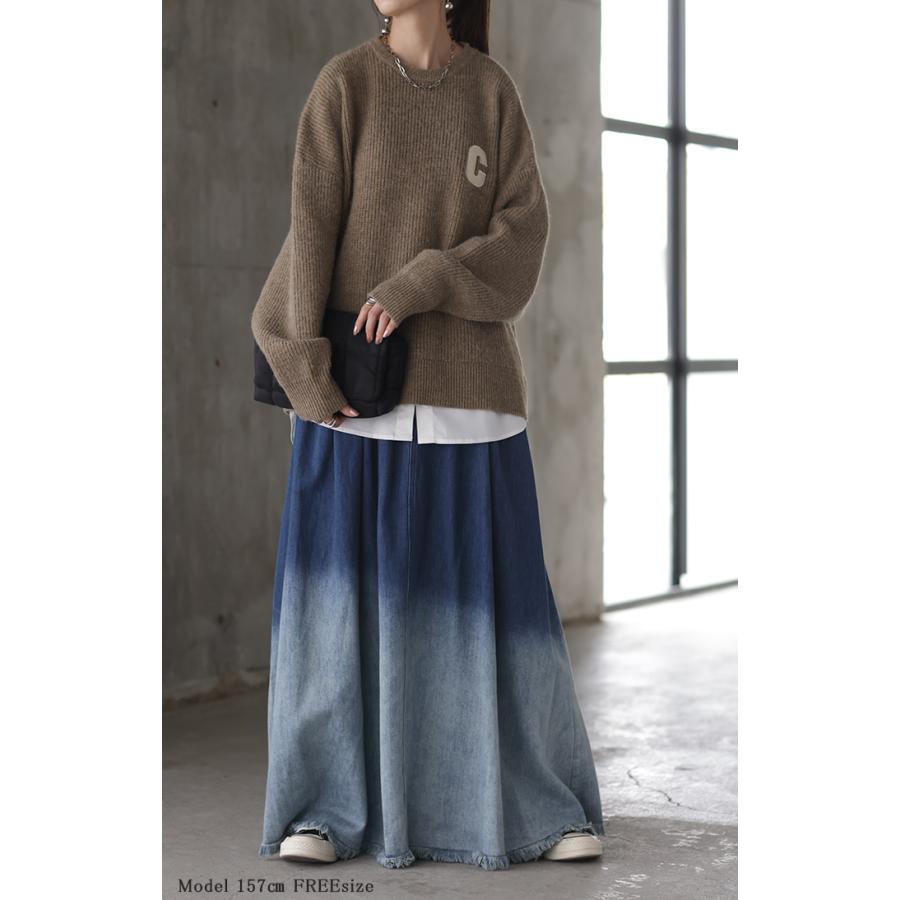 HUG.U スカート デニム グラデーション レディース ボトムス