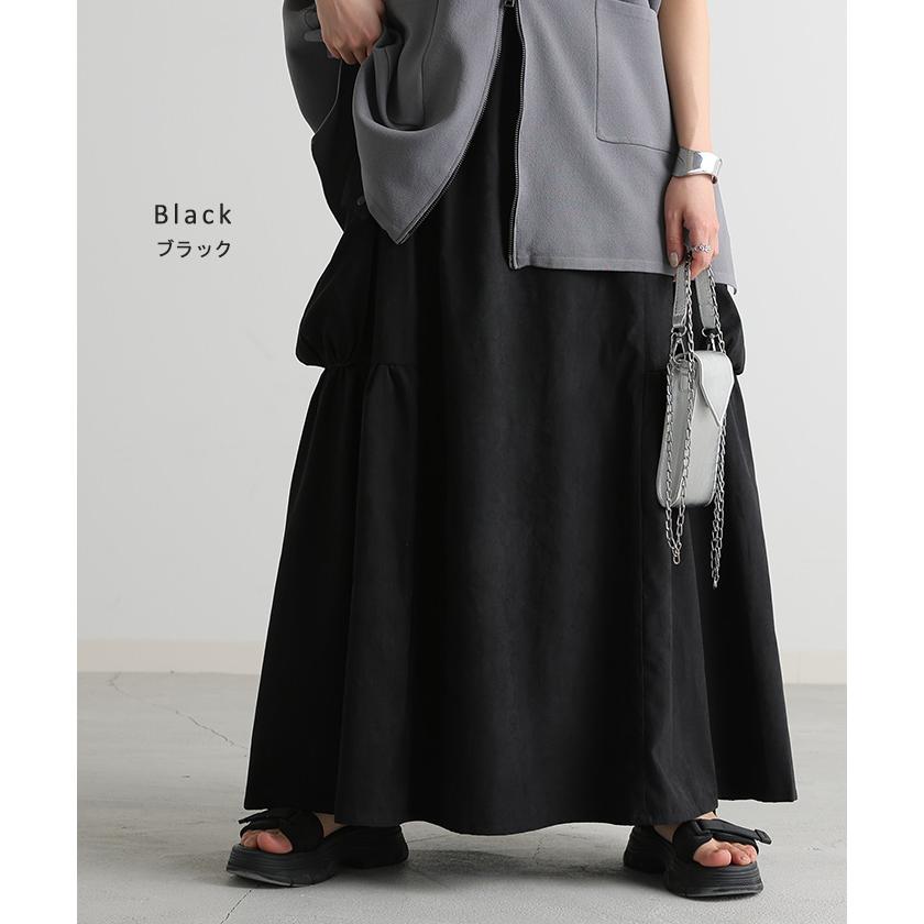 HUG.U（ハグユー） スカート 桃生地 Aライン ビッグポケット