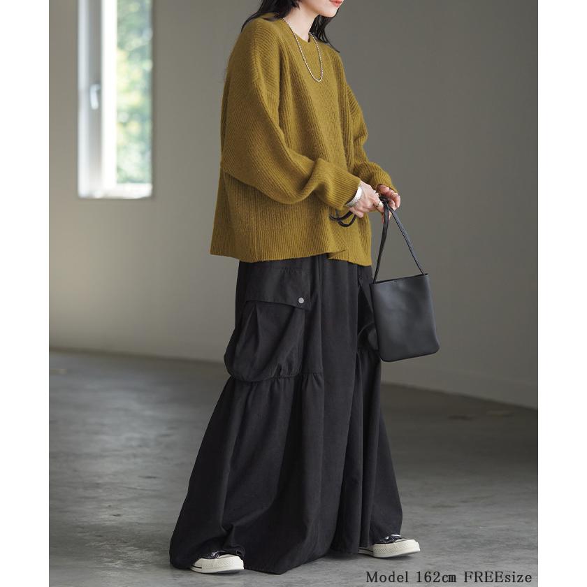 【貴重！】ウエストポケット付き　YOAKLAND膝丈ライオンジャガードスカート HUG.U（ハグユー） スカート 桃生地 Aライン ビッグポケット