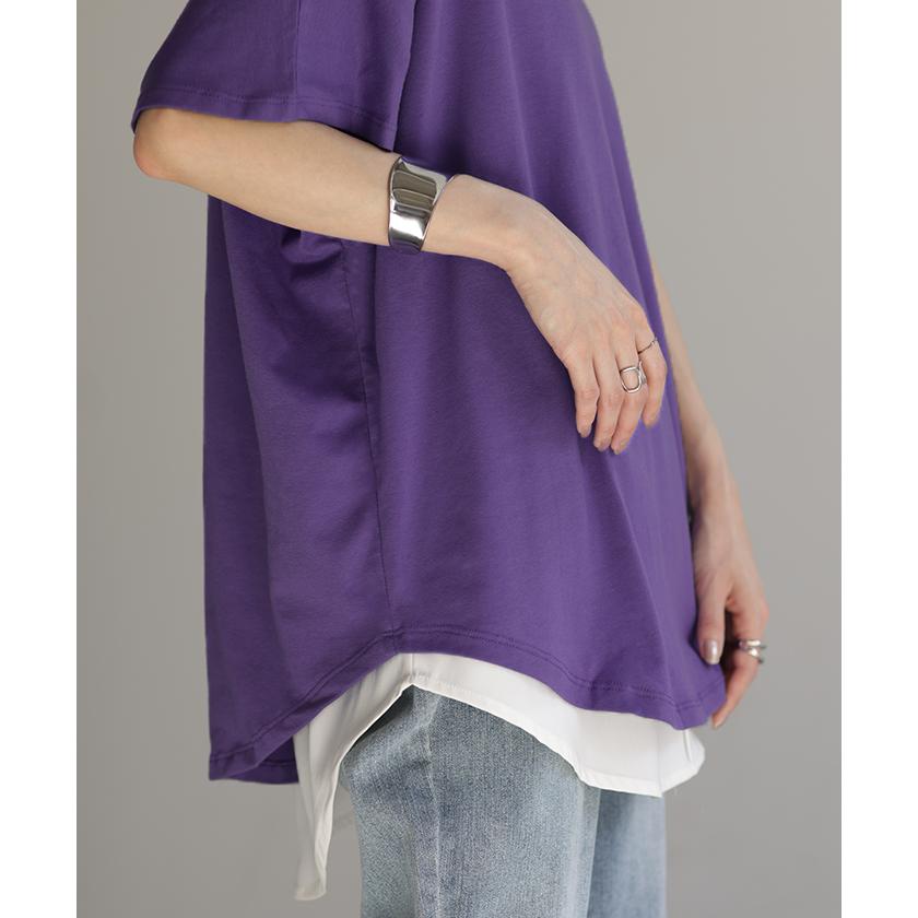 HUG.U（ハグユー） Tシャツ ドルマン カットソー 二の腕カバー