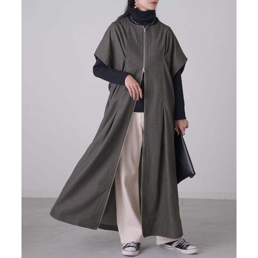 theory luxe2wayロングジレロングワンピース38 HUG.U（ハグユー） ワンピース ジレ 2way ロング レディース トップス