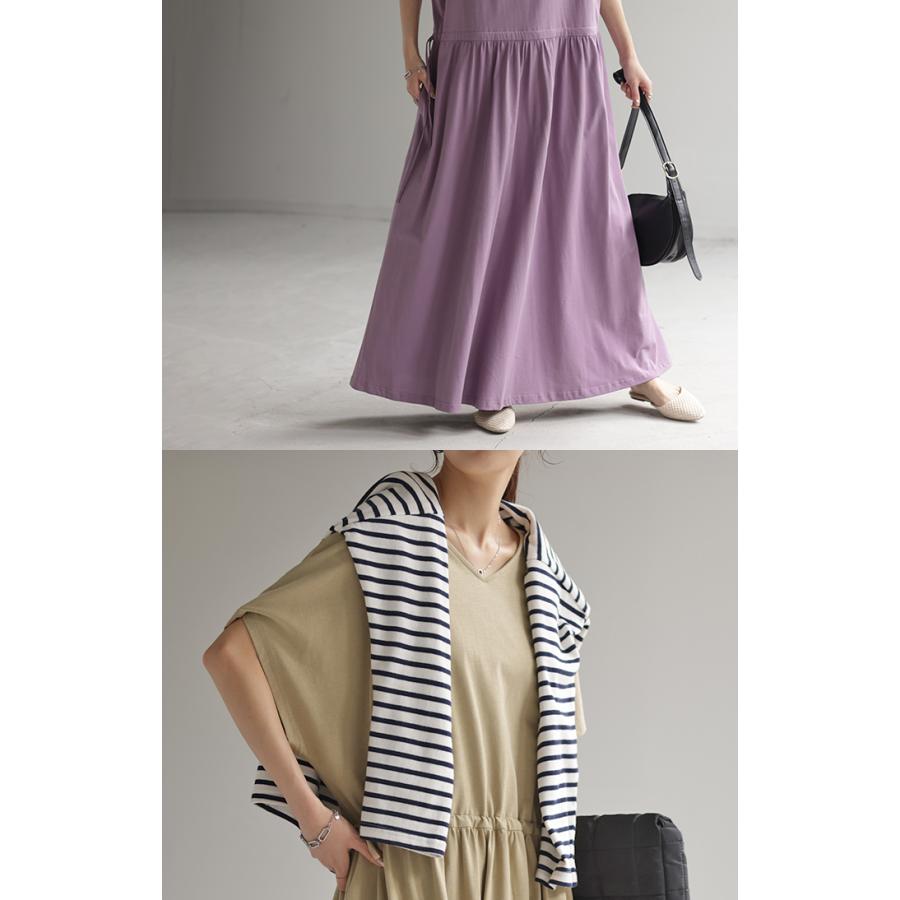 ワンピース 半袖 ロング レディース カットソー ワンピ マキシワンピース ロングワンピース ロングワンピ | HUG.U | 25