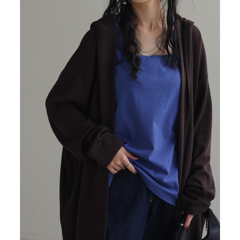 SALE タンクトップ レディース インナー ブラトップ カップ付き パット付き トップス スクエアタンク カットソー | HUG.U | 12