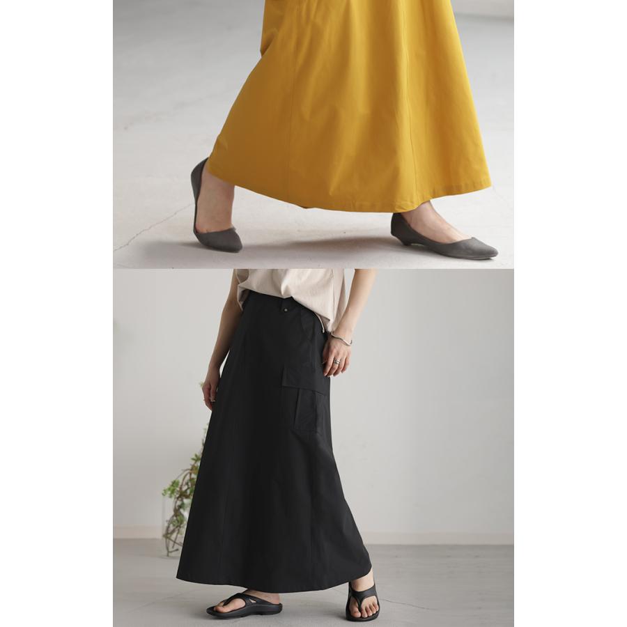 スカート ロング カーゴ ワークスカート Aラインスカート レディース ボトムス ロングスカート マキシ | HUG.U | 07