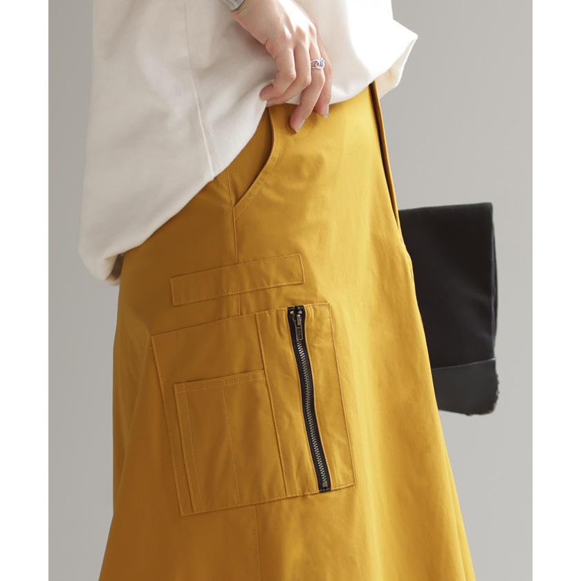 スカート ロング カーゴ ワークスカート Aラインスカート レディース ボトムス ロングスカート マキシ | HUG.U | 11