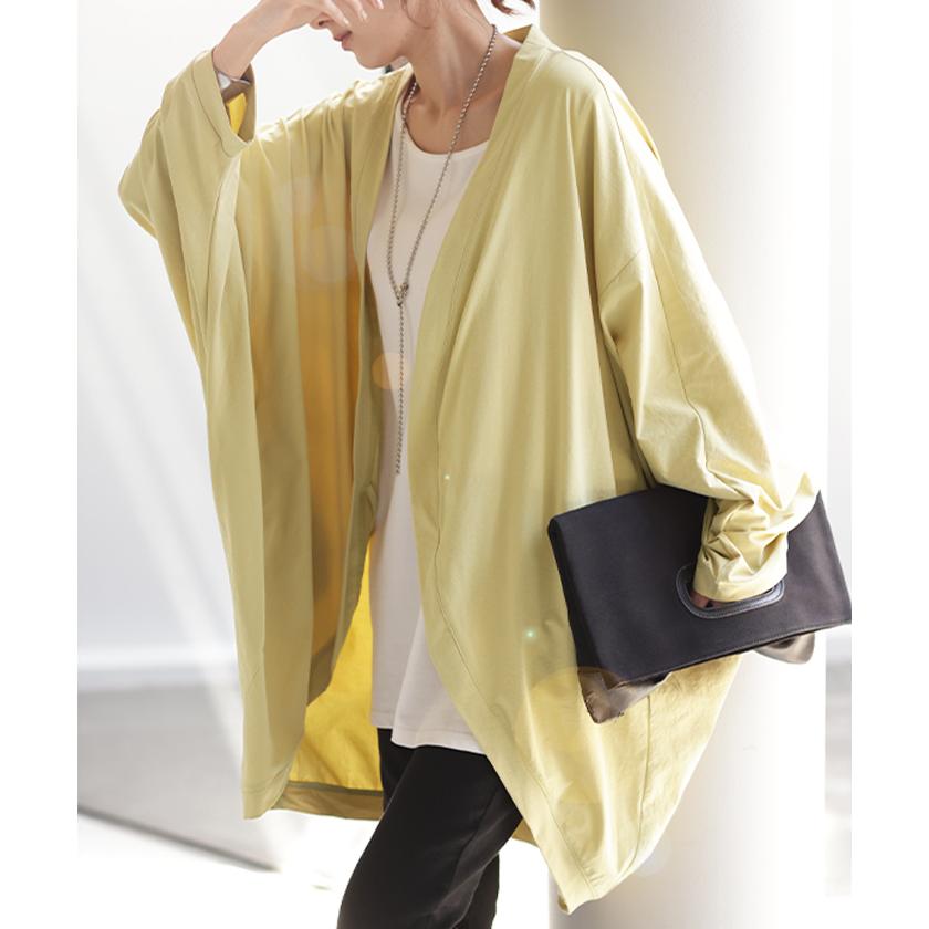 カーディガン 接触冷感 UVカット 変形 カーデ 薄手 レディース トップス ドルマン チュニック | HUG.U | 10