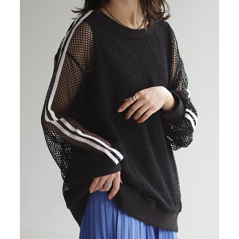 HUG.U（ハグユー） メッシュ スポーティー トップス レディース