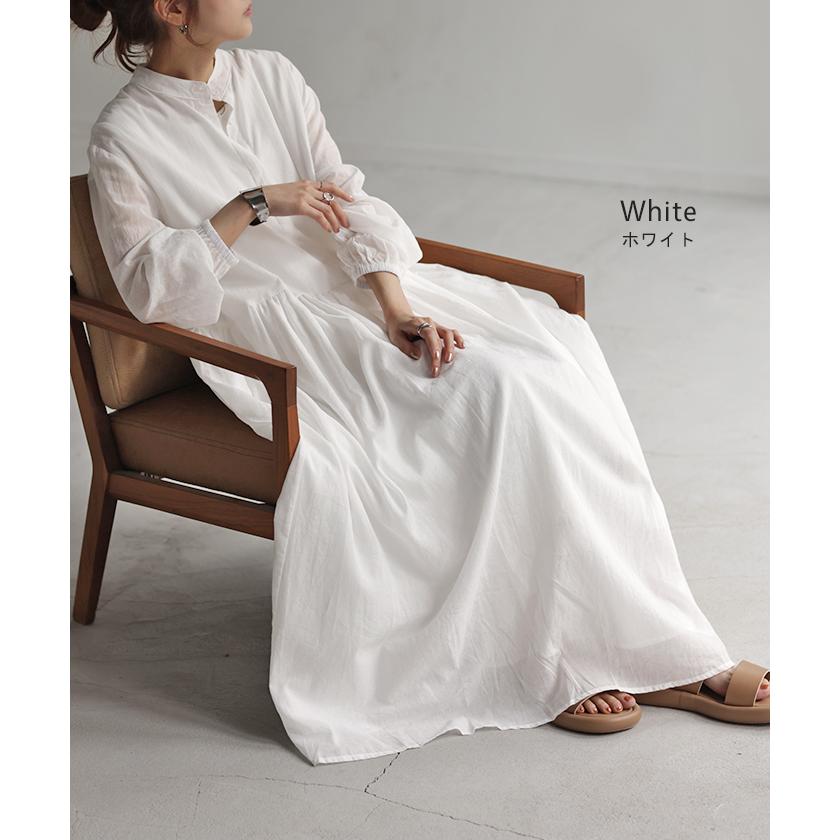 ワンピース ナチュラル 綿100％ ロング シャツワンピース シャツ レディース ロングワンピース ロングワンピ | HUG.U | 18