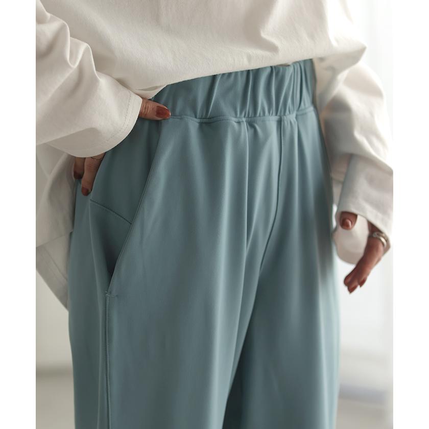 パンツ レディース テーパードパンツ ストレッチ ロング ボトムス テーパード カラーパンツ アンクルパンツ | HUG.U | 21