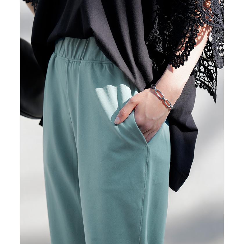 パンツ レディース テーパードパンツ ストレッチ ロング ボトムス テーパード カラーパンツ アンクルパンツ | HUG.U | 21