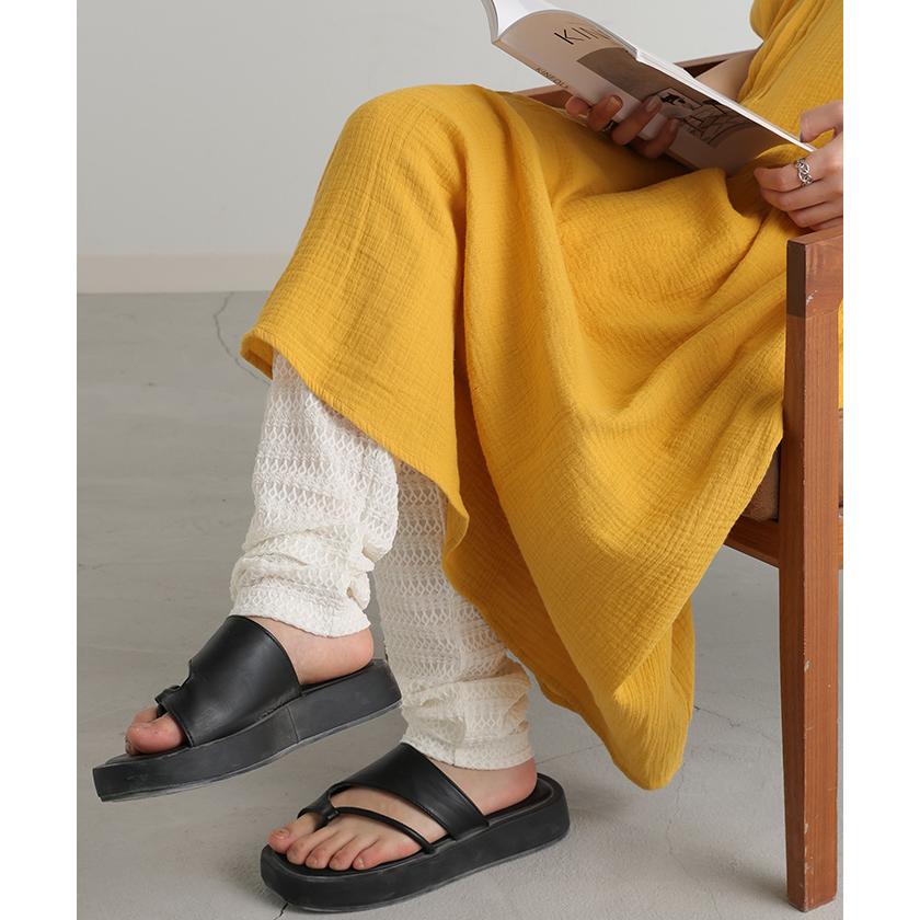 レギンス くしゅくしゅ ルーズ 綿 スパッツ 下着 レギパン タイツ ロング インナー パンツ 大きいサイズ カットソーパンツ | HUG.U | 12