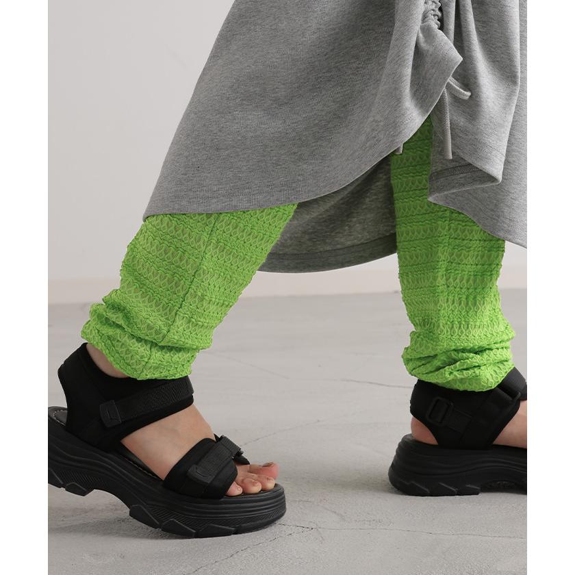 レギンス くしゅくしゅ ルーズ 綿 スパッツ 下着 レギパン タイツ ロング インナー パンツ 大きいサイズ カットソーパンツ | HUG.U | 07