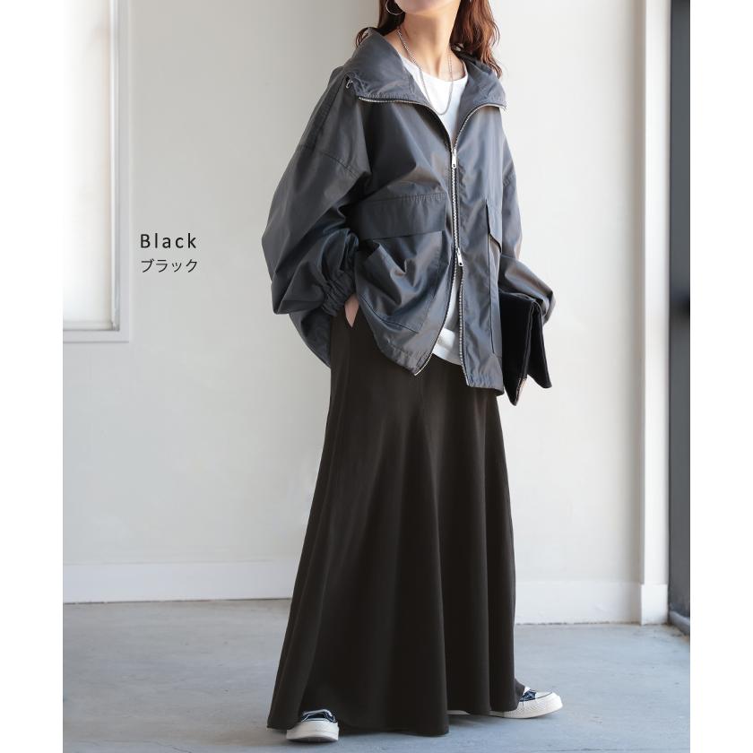 スカート スウェット Aライン 綿100％ レディース ロングスカート ボトムス スエット きれいめ フレア フレアスカート | HUG.U | 16