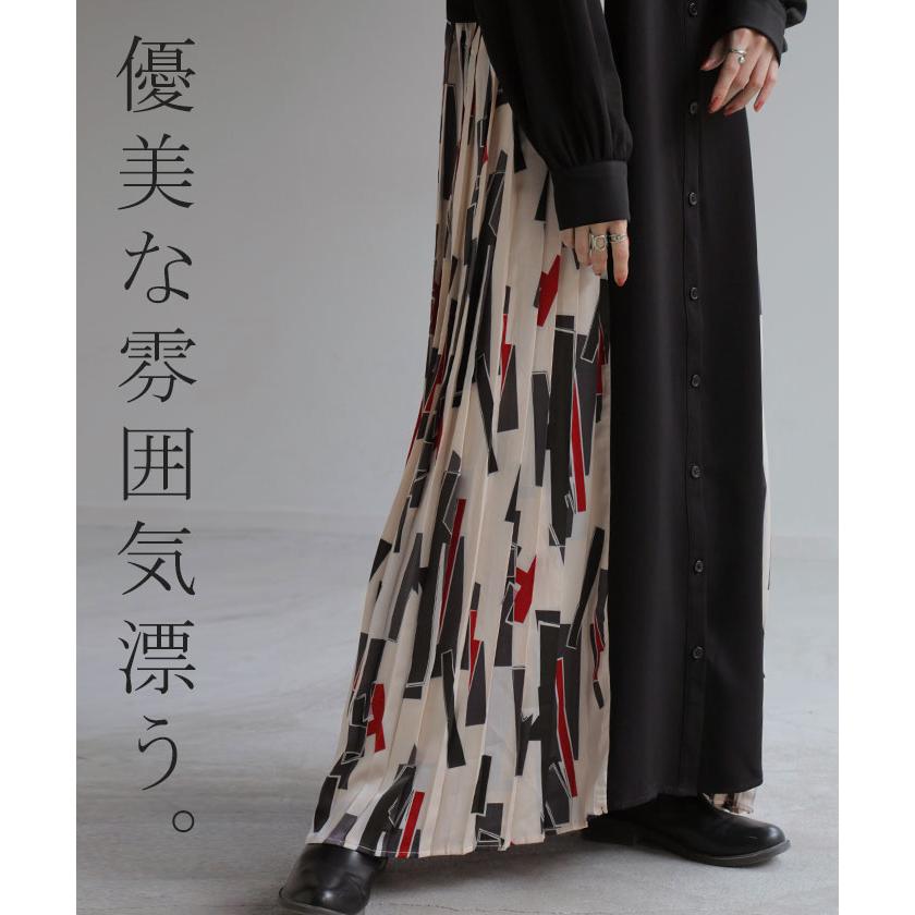 ワンピース シャツ シャツワンピース ノーカラ― シャツワンピ レディース ロング ロングワンピース Aラインの画像