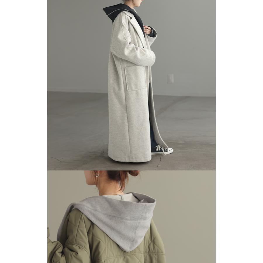 パーカー カーディガン レディース 変形 カーデ ボレロ スウェット トップス ドルマン チュニック ロング 長袖 ケープ アウター ライトアウター | HUG.U | 13