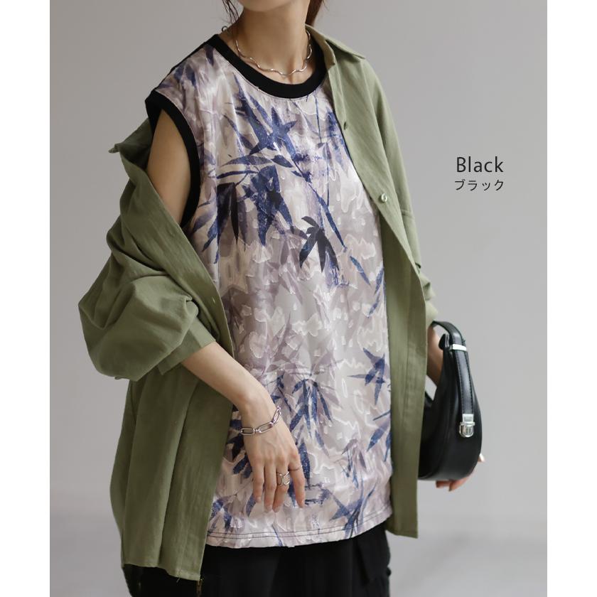 美品⁂センソユニコ⁂ノースリーブロングシアーチュニック　サークルドットモチーフ 美品⁂センソユニコ⁂ノースリーブロングシアーチュニック