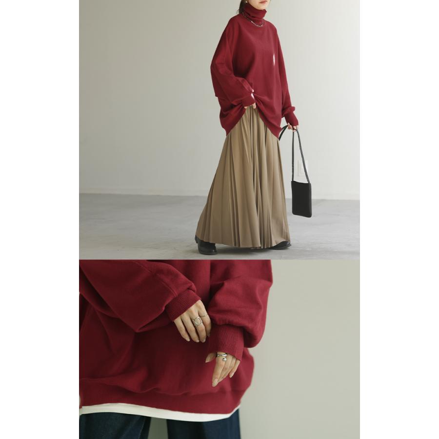 ニット レディース トップス ドルマン ドルマンスリーブ コクーン 体型カバー Vネック ハイネック クルーネック | HUG.U | 22