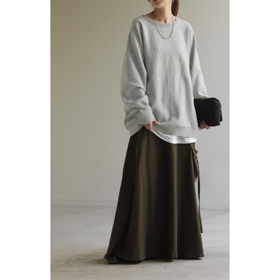 ニット レディース トップス ドルマン ドルマンスリーブ コクーン 体型カバー Vネック ハイネック クルーネック | HUG.U | 23