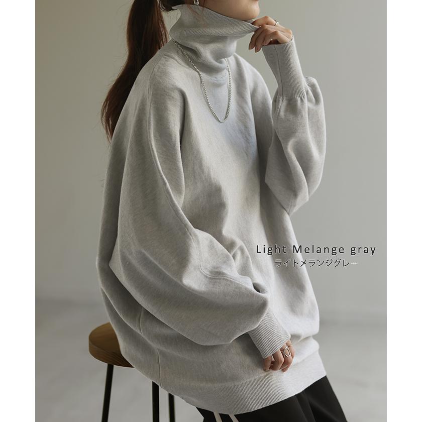 ニット レディース トップス ドルマン ドルマンスリーブ コクーン 体型カバー Vネック ハイネック クルーネック | HUG.U | 24