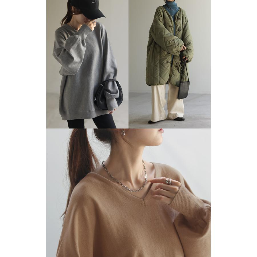 ニット レディース トップス ドルマン ドルマンスリーブ コクーン 体型カバー Vネック ハイネック クルーネック | HUG.U | 20