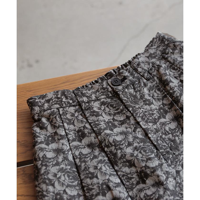 パンツ 別売り セットアップ可 ワイド ジャガード レディース ロング ワイドパンツ 太い ガウチョ ガウチョパンツ ズボン ずぼん | HUG.U | 09