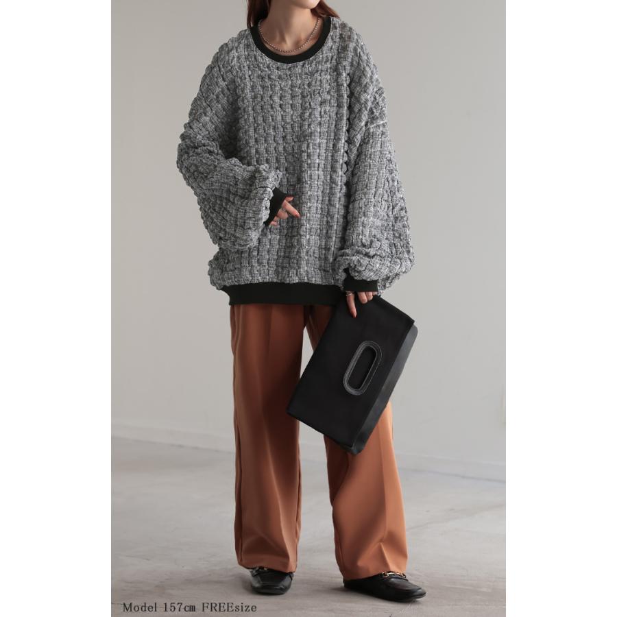 HUG.U トップス ロンT ポップコーン レディース 長袖 Tシャツ チェック  