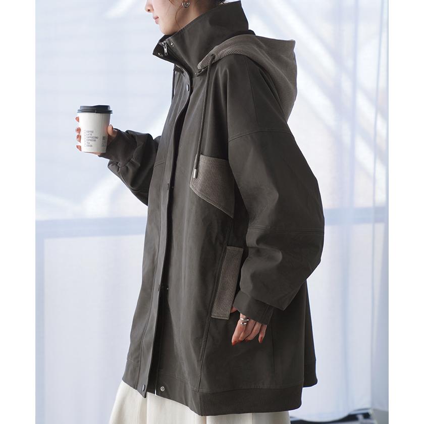 HUG.U ジャケット 2way レザー 風 レディース アウター ダブル