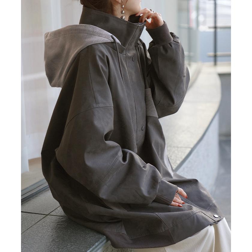 ジャケット・アウター y2k hugyourskin DetachableRoundJacket hellowstation_d944