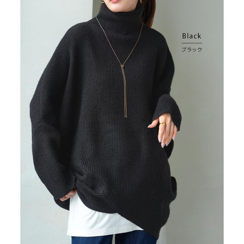 ビアズリー 定価2,4万 ゆったりきれい色ドルマンスリーブ袖リブチュニックニット JANJAM チュニック 大きいサイズ レディース トップス ドルマン