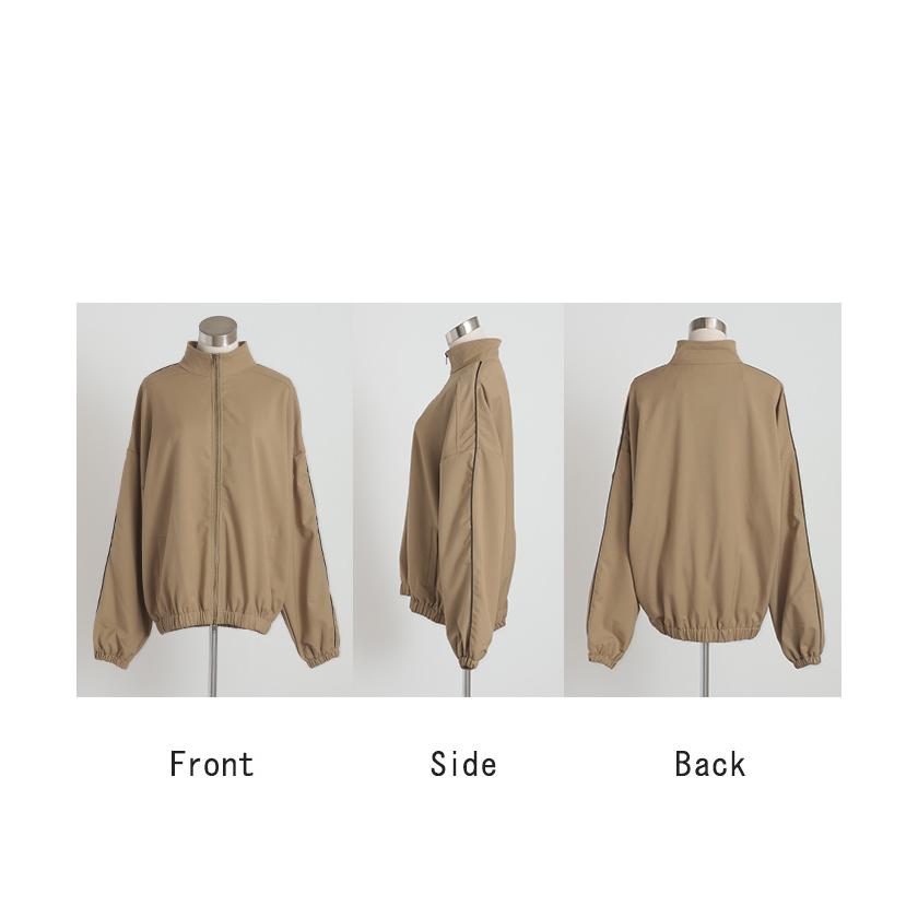 アウター スポーティー ブルゾン レディース ジャンパー MA-1 ミリタリー ライトアウター 羽織 ドルマン ジャケット 体型カバー ハイネック タートルネック | HUG.U | 22