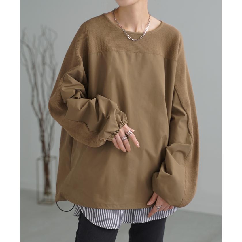 HUG.U（ハグユー） トップス 異素材 ニット スウェット トレーナー