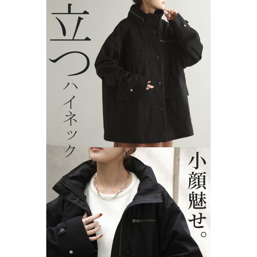 HUG.U ジャケット ミリタリー コート レディース アウター