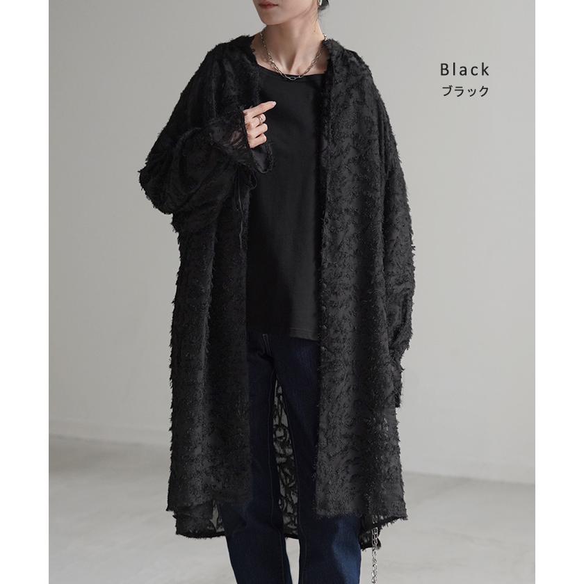 シャツ チュニック ワンピース ジャガード ブラウス ロング シャツワンピース シャツワンピ レディース ロングワンピース ロングワンピ マキシ | HUG.U | 18