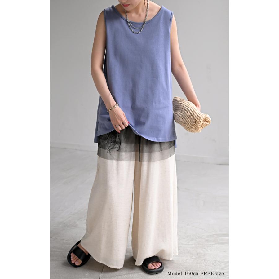 付け裾 チュール レイヤード レディース 重ね着風 つけ裾 付け裾 重ね着 透け スカート ボックス シフォン インナー フェイクレイヤード 腹巻 ゴム 体型カバー | HUG.U | 09