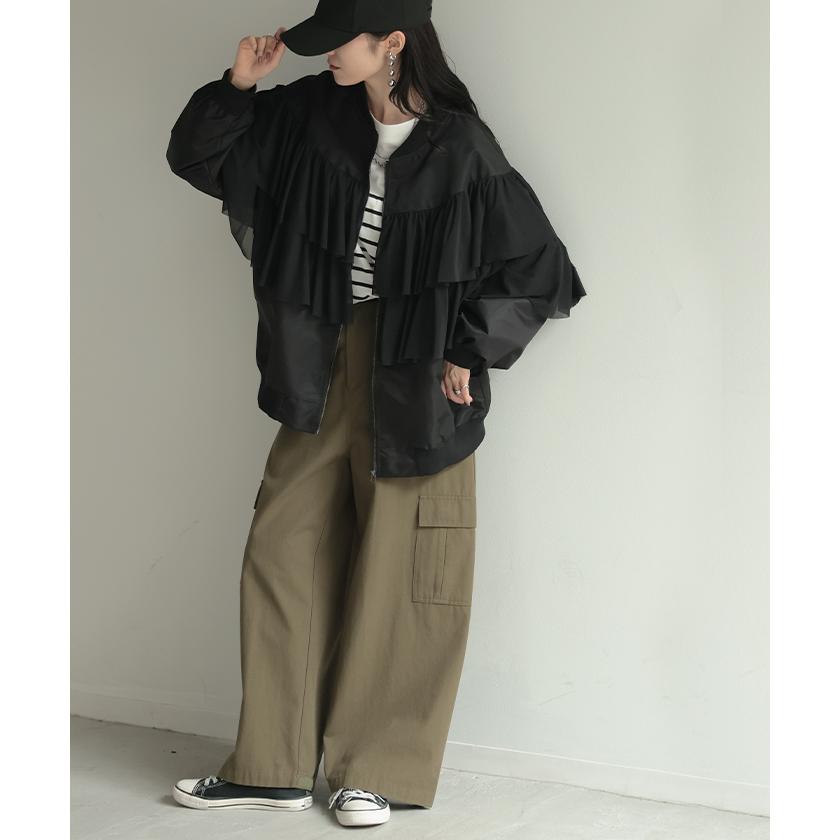 HUG.U（ハグユー） ジャケット MA-1 チュール レディース アウター