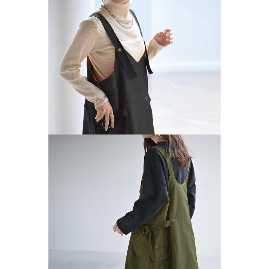 ワンピース MA-1 ジャンパースカート レディース ワンピ ロング ロングワンピース Aライン マキシ マキシワンピース | HUG.U | 18