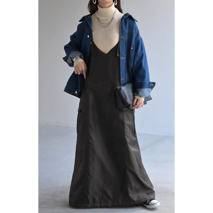 ワンピース MA-1 ジャンパースカート レディース ワンピ ロング ロングワンピース Aライン マキシ マキシワンピース | HUG.U | 10